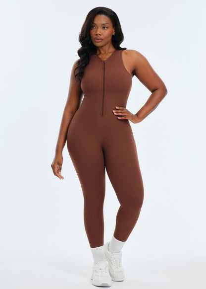 Front Zip Jumpsuit