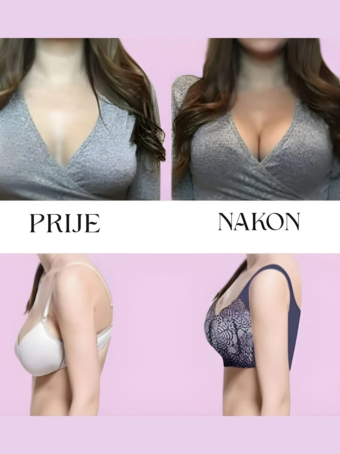 Nina – Udoban Push-Up Bežični Grudnjak HR