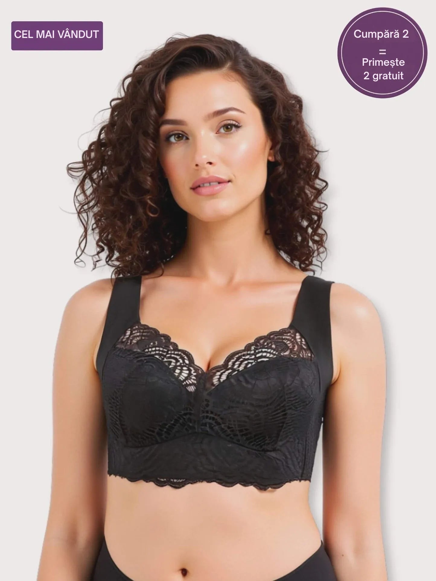 Nina – Sutien Push-Up Confortabil Fără Sârmă RO